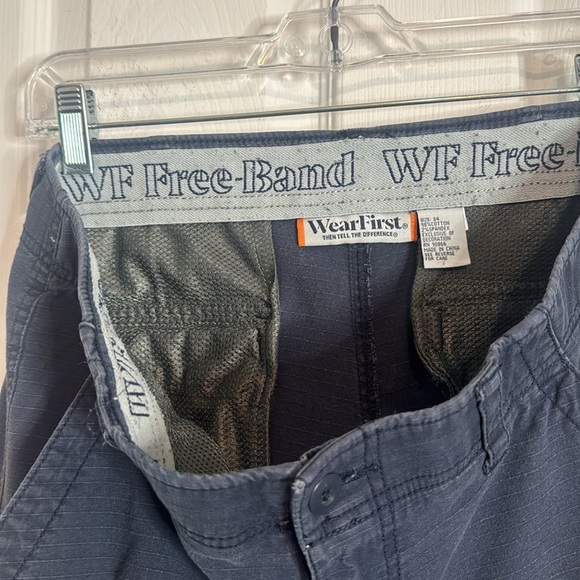 Wear First Cargo Shorts Mens 34 Blue Utility Work Wear Pockets Construction - Picture 3 of 4